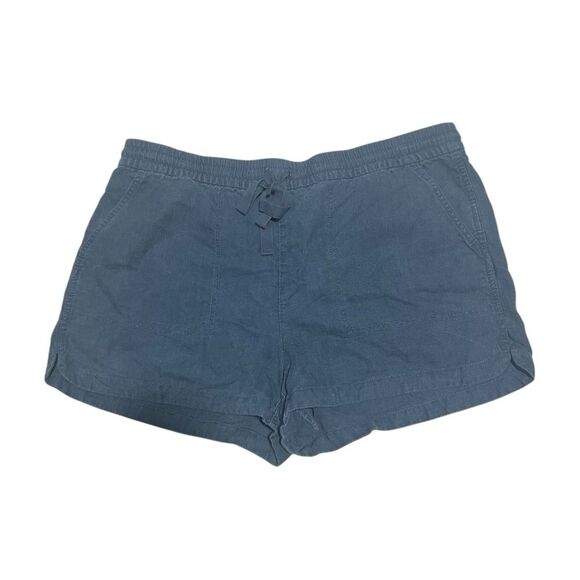 J. Crew Pants - J Crew Blue Linen Blend Seaside Shorts Size Large